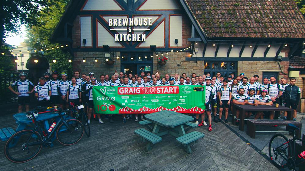 West are proud to sponsor the Graig 100 cycle ride